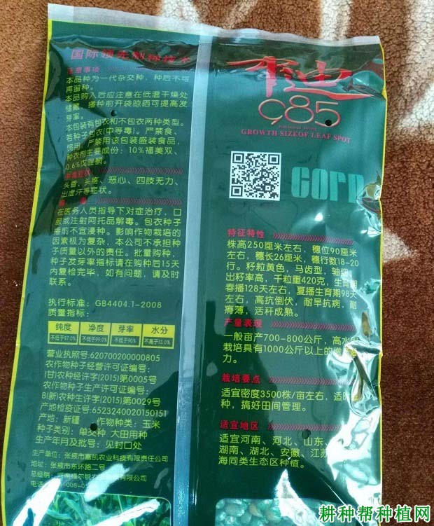 中迪985玉米品种好不好? 中迪985玉米品种好不好?