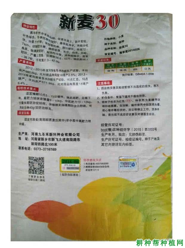 新麦30小麦品种好不好? 新麦30小麦品种好不好?
