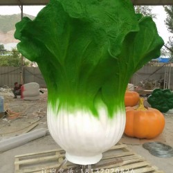 白菜雕塑，仿真蔬菜玻璃钢雕塑-卓景雕塑