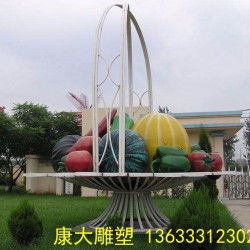 河北雕塑厂家定制玻璃钢大型蔬菜雕塑白菜雕塑