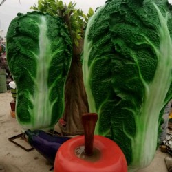 玻璃钢雕塑大白菜蔬菜菜市场仿真彩绘雕塑