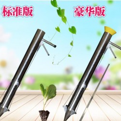 厂家供应 烟苗移栽机 黄瓜栽苗器 蔬菜种苗栽苗定植器 手动移栽苗器不锈钢移栽机