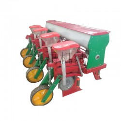 农用四轮拖拉机带2-8行玉米大豆播种机 悬浮免耕施肥覆土精密播种机