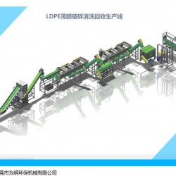 地膜粉碎清洗设备|LDPE薄膜清洗回收生产线|薄膜清洗机价格