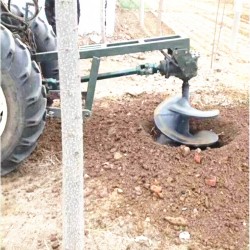 强鹏供应多型号钻头种植树木拖拉机挖坑机 大直径移栽挖穴机 悬挂式地钻机