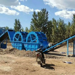 厂家直销全自动大型滚筒式筛沙机 20型30型50型 洗沙机 小型震动式筛选机