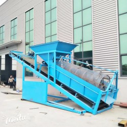 创诚厂家直销大型滚筒筛沙机 50型铲车筛选机 可移动式折叠筛沙机