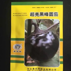 供应超亮黑峰圆茄种子