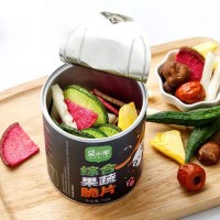 厂家直销圆形营养果蔬干包装易拉盖纸罐定制