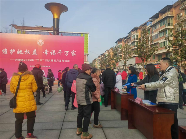 丹棱县人社局积极参与“三八”维权月宣传活动，助力提升妇女维权意识